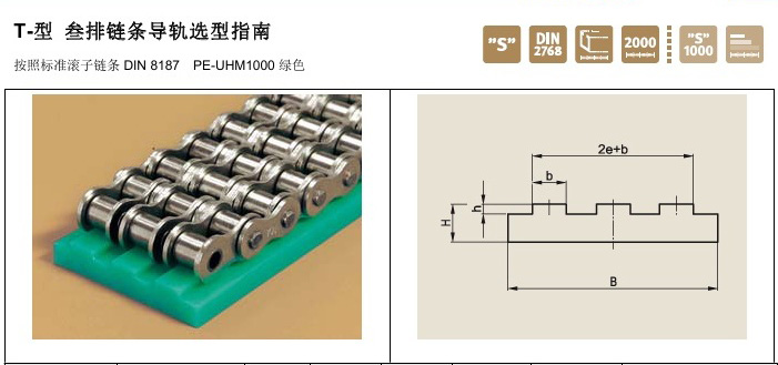 Murtfeldt鏈條導軌T型叁排